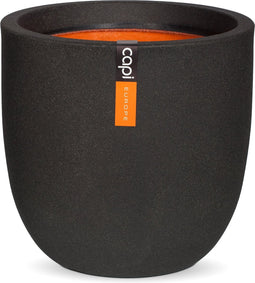 Capi Europe - Bloempot bol Smooth NL - 54x52 - Zwart - Opening Ø46 - Bloempot voor binnen en buiten - Levenslang garantie - Breukbestendig - 100% Recyclebaar - CO2 Neutraal geproduceerd - KBL935