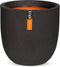 Capi Europe - Bloempot bol Smooth NL - 54x52 - Zwart - Opening Ø46 - Bloempot voor binnen en buiten - Levenslang garantie - Breukbestendig - 100% Recyclebaar - CO2 Neutraal geproduceerd - KBL935