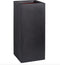 Capi Europe - Bloempot rechthoek Smooth NL - 36x79 - Zwart - Opening Ø26 - Bloempot voor binnen en buiten - Levenslang garantie - Breukbestendig - 100% Recyclebaar - CO2 Neutraal geproduceerd - KBL952