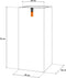 Capi Europe - Bloempot rechthoek Smooth NL - 36x79 - Zwart - Opening Ø26 - Bloempot voor binnen en buiten - Levenslang garantie - Breukbestendig - 100% Recyclebaar - CO2 Neutraal geproduceerd - KBL952