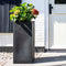 Capi Europe - Bloempot rechthoek Smooth NL - 36x79 - Zwart - Opening Ø26 - Bloempot voor binnen en buiten - Levenslang garantie - Breukbestendig - 100% Recyclebaar - CO2 Neutraal geproduceerd - KBL952