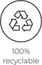 Capi Europe - Bloempot vierkant Rib NL - 30x30 - Antraciet - Opening Ø24 - Bloempot voor binnen en buiten - Levenslang garantie - Breukbestendig - 100% Recyclebaar - CO2 Neutraal geproduceerd - KOFZ902