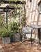 Capi Europe - Bloempot vierkant Rib NL - 40x40 - Antraciet - Opening Ø32 - Bloempot voor binnen en buiten - Levenslang garantie - Breukbestendig - 100% Recyclebaar - CO2 Neutraal geproduceerd - KOFZ903
