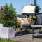 Capi Europe - Bloempot vierkant Rib NL - 40x40 - Ivoor - Opening Ø32 - Bloempot voor binnen en buiten - Levenslang garantie - Breukbestendig - 100% Recyclebaar - CO2 Neutraal geproduceerd - KOFI903
