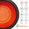 Capi Europe - Bloempot vierkant Rib NL - 40x40 - Zwart - Opening Ø32 - Bloempot voor binnen en buiten - Levenslang garantie - Breukbestendig - 100% Recyclebaar - CO2 Neutraal geproduceerd - KBLR903