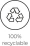 Capi Europe - Bloempot vierkant Rib NL - 50x50 - Antraciet - Opening Ø42 - Bloempot voor binnen en buiten - Levenslang garantie - Breukbestendig - 100% Recyclebaar - CO2 Neutraal geproduceerd - KOFZ904