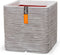 Capi Europe - Bloempot vierkant Rib NL - 50x50 - Ivoor - Opening Ø42 - Bloempot voor binnen en buiten - Levenslang garantie - Breukbestendig - 100% Recyclebaar - CO2 Neutraal geproduceerd - KOFI904