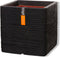 Capi Europe - Bloempot vierkant Rib NL - 50x50 - Zwart - Opening Ø42 - Bloempot voor binnen en buiten - Levenslang garantie - Breukbestendig - 100% Recyclebaar - CO2 Neutraal geproduceerd - KBLR904