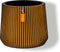 Capi Europe - Sandbag Groove Black & Gold - 20x17 - Goud - Opening Ø15.3 - Bloempot voor binnen - 5 jaar garantie - BGVGB394