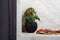 Capi Europe - Vaas bol Groove Black & Gold - 30x25 - Goud - Opening Ø21.5 - Bloempot voor binnen - 5 jaar garantie - BGVGB104