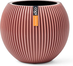 Capi Europe - Vaas bol Groove Colours - 12x10 - Roze - Opening Ø8.5 - Bloempot voor binnen - 5 jaar garantie - BGVPI109