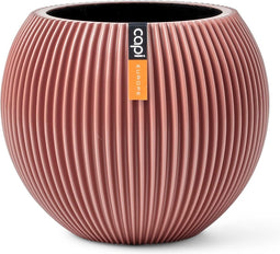 Capi Europe - Vaas bol Groove Colours - 18x15 - Roze - Opening Ø11 - Bloempot voor binnen - 5 jaar garantie - BGVPI102