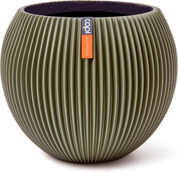 Capi Europe - Vaas bol Groove Colours - 22x18 - Groen - Opening Ø15.7 - Bloempot voor binnen - 5 jaar garantie - BGVGN103