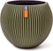 Capi Europe - Vaas bol Groove Colours - 22x18 - Groen - Opening Ø15.7 - Bloempot voor binnen - 5 jaar garantie - BGVGN103