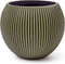 Capi Europe - Vaas bol Groove Colours - 22x18 - Groen - Opening Ø15.7 - Bloempot voor binnen - 5 jaar garantie - BGVGN103