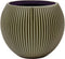 Capi Europe - Vaas bol Groove Colours - 22x18 - Groen - Opening Ø15.7 - Bloempot voor binnen - 5 jaar garantie - BGVGN103