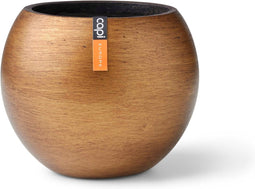 Capi Europe - Vaas bol Retro Gold & Copper - 22x18 - Goud - Opening Ø15.7 - Bloempot voor binnen - 5 jaar garantie - BRTG103
