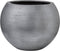Capi Europe - Vaas bol Rib Anthracite & Ivory - 18x15 - Ivoor - Opening Ø11 - Bloempot voor binnen - 5 jaar garantie - BOFI102