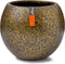 Capi Europe - Vaas bol Terrazzo Gold - 22x18 - Goud - Opening Ø15.7 - Bloempot voor binnen - 5 jaar garantie - BTZG103