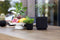 Capi Europe - Vaas cilinder Groove Black & Gold - 11x12 - Goud - Opening Ø9.6 - Bloempot voor binnen - 5 jaar garantie - BGVGB312