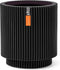 Capi Europe - Vaas cilinder Groove Black & Gold - 11x12 - Zwart - Opening Ø9.6 - Bloempot voor binnen - 5 jaar garantie - BGVBL312
