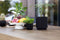 Capi Europe - Vaas cilinder Groove Black & Gold - 11x12 - Zwart - Opening Ø9.6 - Bloempot voor binnen - 5 jaar garantie - BGVBL312