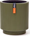 Capi Europe - Vaas cilinder Groove Colours - 19x21 - Groen - Opening Ø16.9 - Bloempot voor binnen - 5 jaar garantie - BGVGN314