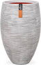 Capi Europe - Vaas elegant deluxe Rib NL - 38x58 - Ivoor - Opening Ø27 - Bloempot voor binnen en buiten - Levenslang garantie - Breukbestendig - 100% Recyclebaar - CO2 Neutraal geproduceerd - KOFI1131