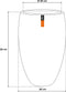 Capi Europe - Vaas elegant deluxe Rib NL - 38x58 - Ivoor - Opening Ø27 - Bloempot voor binnen en buiten - Levenslang garantie - Breukbestendig - 100% Recyclebaar - CO2 Neutraal geproduceerd - KOFI1131