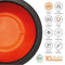 Capi Europe - Vaas elegant deluxe Rib NL - 51x72 - Zwart - Opening Ø31 - Bloempot voor binnen en buiten - Levenslang garantie - Breukbestendig - 100% Recyclebaar - CO2 Neutraal geproduceerd - KBLR1138