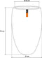 Capi Europe - Vaas elegant deluxe Rib NL - 51x72 - Zwart - Opening Ø31 - Bloempot voor binnen en buiten - Levenslang garantie - Breukbestendig - 100% Recyclebaar - CO2 Neutraal geproduceerd - KBLR1138
