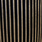 Capi Europe - Vaas elegant laag Groove NL - 46x58 - Goud - Opening Ø38 - Bloempot voor binnen en buiten - Levenslang garantie - Breukbestendig - 100% Recyclebaar - CO2 Neutraal geproduceerd - KGVGB783
