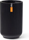 Capi Europe - Vaas hoog Groove Black & Gold - 17x27 - Zwart - Opening Ø14.6 - Bloempot voor binnen - 5 jaar garantie - BGVBL434