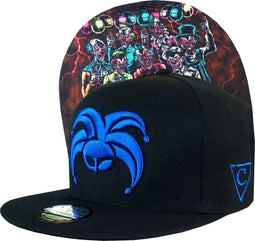 Capiche® Snapback Pet Heren – Clown Party – Zwart – Verstelbaar met Druksluiting – Sportcap – Baseball Cap – Mannen Cap – Clown Pet