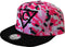 Capiche® Snapback Pet Heren – Roze Camo – Roze & Zwart – Verstelbaar met Druksluiting – Sportcap – Baseball Cap – Mannen Cap – Camouflage Pet