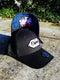 Capiche® Trucker Pet Heren – Hidden Lady – Zwart & Blauwe Mesh – Verstelbaar met Druksluiting – Sportcap – Mannen Petten