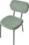 ADAIR - Eetkamerstoel set van 2 - Lichtgroen - Bouclé