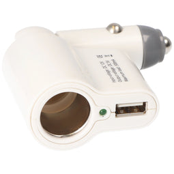 Car charger BH-13007, input DC 12V, output 5V, 500mA
