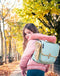 Caramel & Cie Boekentas/Rugzak Papillon/Vlinder - Vleugels - Groen
