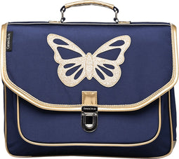 Caramel & Cie Boekentas/Schooltas Vlinder - Blauw