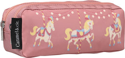 Caramel & Cie Pennenzak dubbel Carrousel roze