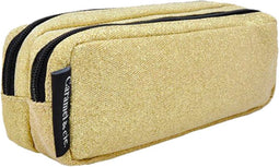 Caramel & Cie Pennenzak Gouden glitter - Dubbel