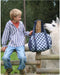 Caramel & Cie Weekendtas/Duffelbag Square - Navy/Sky