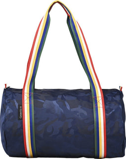Caramel & Cie Weekendtas/Duffelbag - Vlinder Camo Blauw