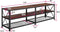 tectake® Indianapolis - TV-meubel - 3 open planken - Donkerbruin