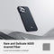 Carbon iPhone 14 Pro Max-hoes, MagSafe-compatibel, slank en licht hoesje voor iPhone 14 Pro Max 6,7 inch met een caseless touch-gevoel, gemaakt van 600D aramidevezel [MagEZ Case 3 - Zwart/Grijs