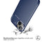 Carbon Softcase Backcover voor de iPhone 14 - Blauw