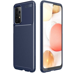 Carbon Softcase Backcover voor de Samsung Galaxy A52(s) (5G/4G) - Blauw