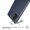 Carbon Softcase Backcover voor de Samsung Galaxy A52(s) (5G/4G) - Blauw