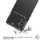 Carbon Softcase Backcover voor de Samsung Galaxy A54 (5G) - Zwart